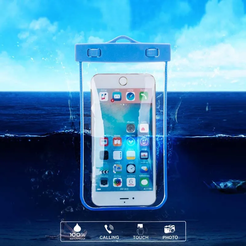 Дайвинг Плавание Водонепроницаемый сумка Подводный Чехол для iPhone 6 S 5 7 Nokia Lumia