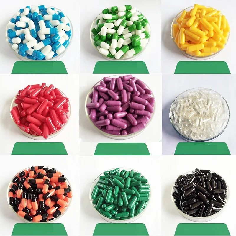 

10000 pcs 2# many kinds of colors capsule Gelatin hollow capsules empty joined or separated