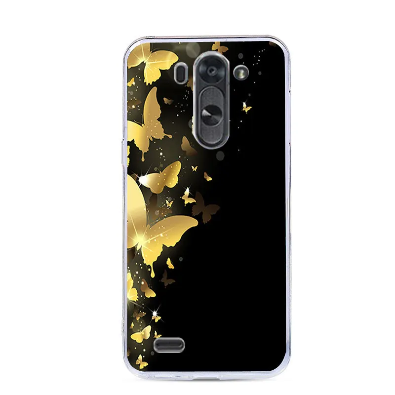 Lamo чехол цветной чехол для телефона с принтом для LG Optimus G3S S G3 Mini G3 Beat D728 5 ''D725 D722 D724 TPU чехол-накладка с мультяшным рисунком