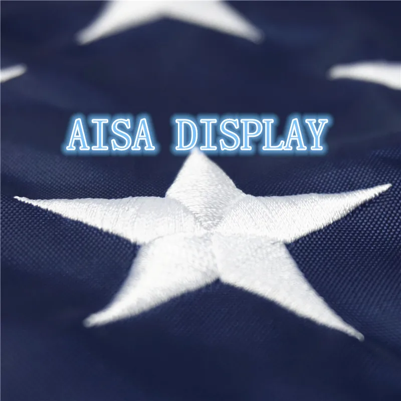 Нейлоновый флаг США-3x5 футов. Американский США с вышитыми звездами и пришитыми полосами