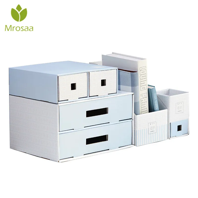 Многофункциональная бумажная коробка держатель для ручек дома офиса