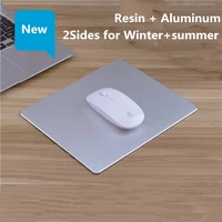 aluminum mouse pad waterproof metal resin dual use office mat large medium small xxl size 2sides winter summer luxury gift