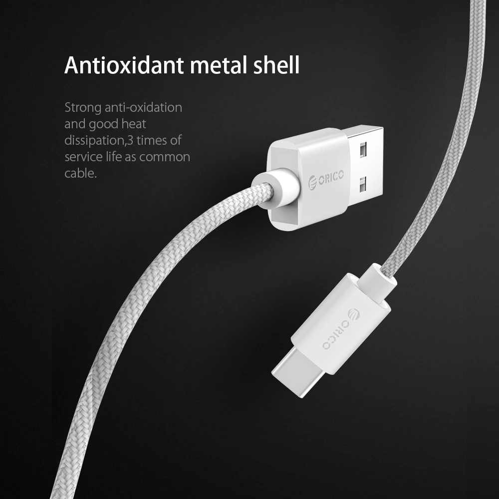 ORICO нейлоновый usb type-C кабель usb type-c кабели для xiaomi mi5 Oneplus LG Nexus 5x huawei samsung letv usb type c провод