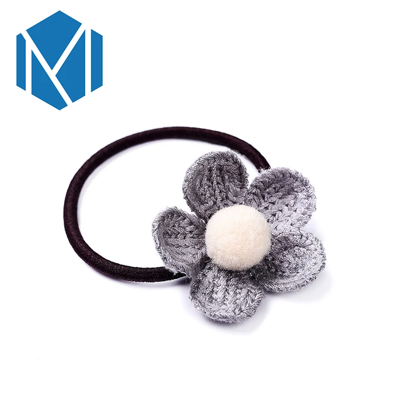 Милые вязаные резинки в форме цветка M MISM эластичная резинка для волос хвоста