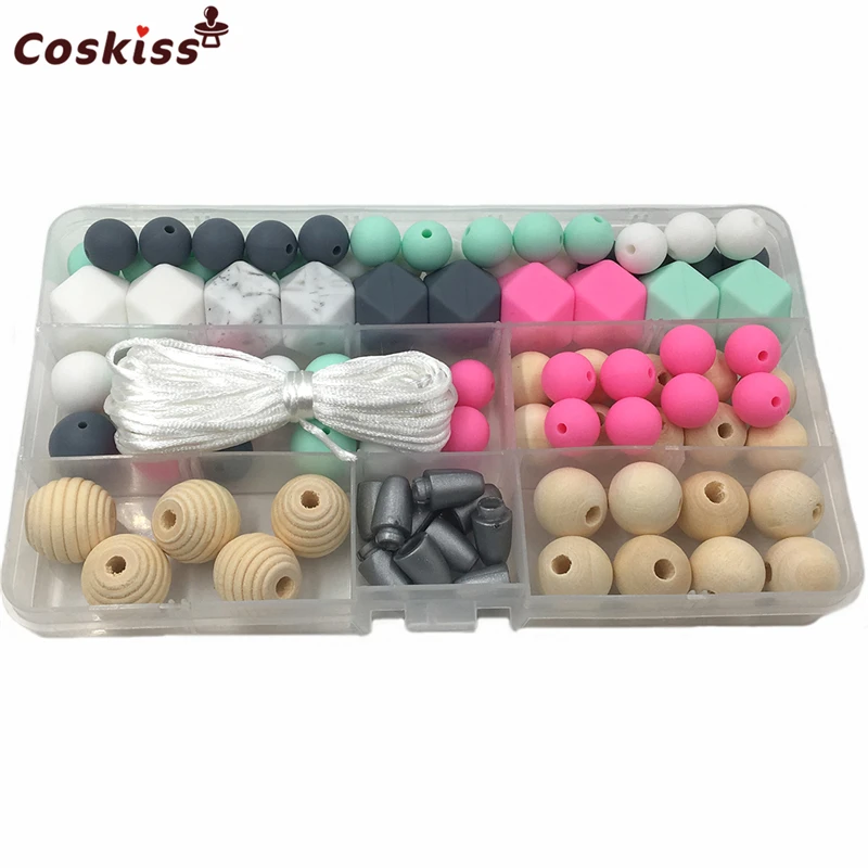 Детский Прорезыватель для зубов набор из необработанных силиконовых