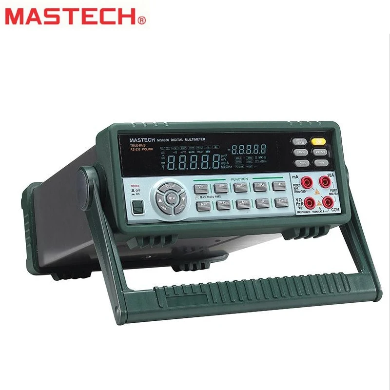 MASTECH MS8050 профессиональный настольный цифровой мультиметр Авто Диапазон