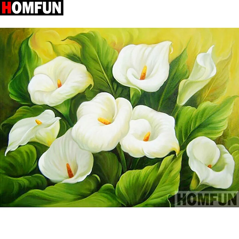 Алмазная живопись HOMFUN A16995 алмазная вышивка Цветочный пейзаж полная выкладка