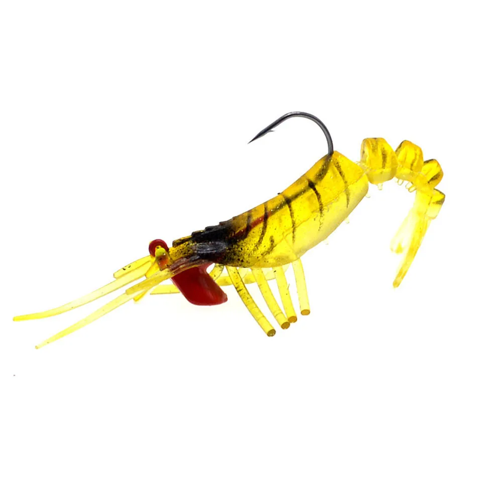 WALK FISH 1Pcs Fishing Lure Shrimp Soft 11cm 11.9g Swimbaits Jig Head Hook Isca Artificial Bait | Спорт и развлечения