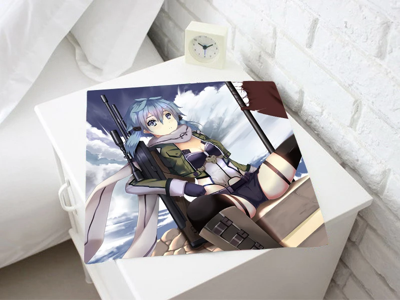 

Sword Art Online Anime Sinon 23*23CM Square Towel #40408