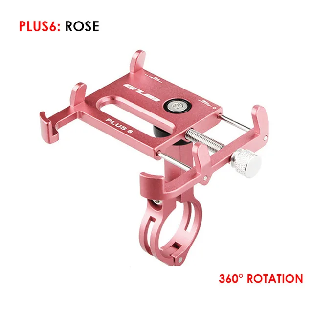 Plus 6 Rose Vmonv алюминиевый держатель для велосипеда мотоцикла для iPhone Регулируемая универсальная подставка для руля велосипеда мобильного телефона gps - Цвет: Plus 6 Rose