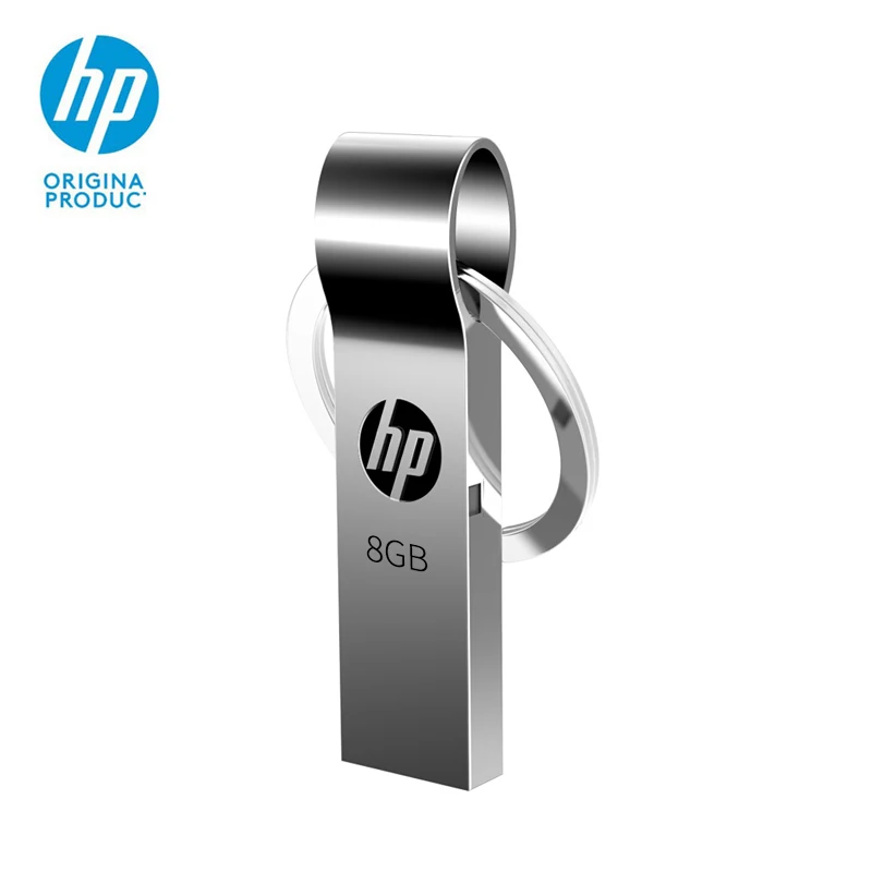 Оригинальный HP брелок для ключей флеш диск 8 ГБ металлический флэш накопитель