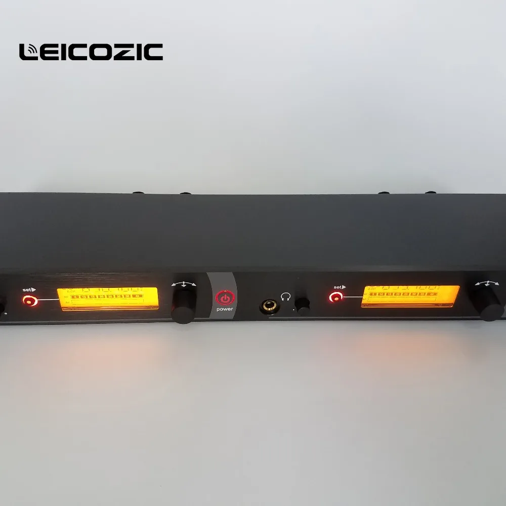 저렴한 Lecozic BK-2050 귀 무선 모니터 시스템 1 송신기 8 수신기 UHF 귀 전문 무대 무선 모니터 150 메터