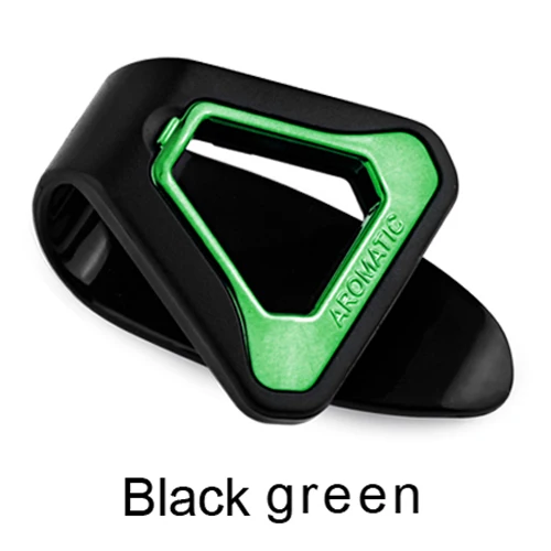 black green 1scent Автомобильный освежитель воздуха, автомобильный освежитель воздуха с солнцезащитным козырьком, освежитель воздуха в автомобиле, клипса кондиционирования воздуха, магнитный диффузор, твердый парфюм - Название цвета: black green 1scent