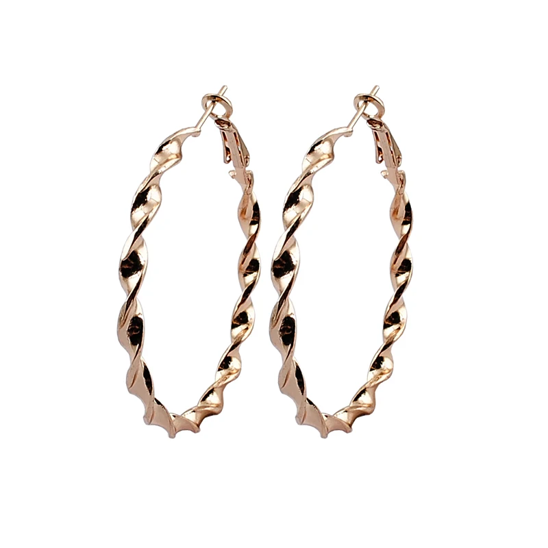 

Earrings For Women Statement Round Circle Hoop Earrings Ladies Fashion Ornaments Pure Hand Made Elegant Christmas Wedding G