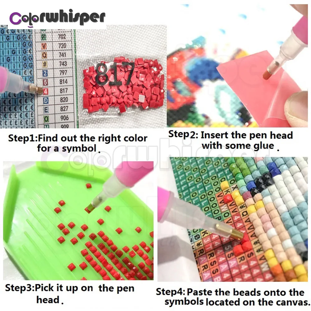 

Colorwhisper Diamond Painting Full Square/Round Drill Mandala Fractals 5D Daimond Embroidery Painting Picture Cross Stitch XP151