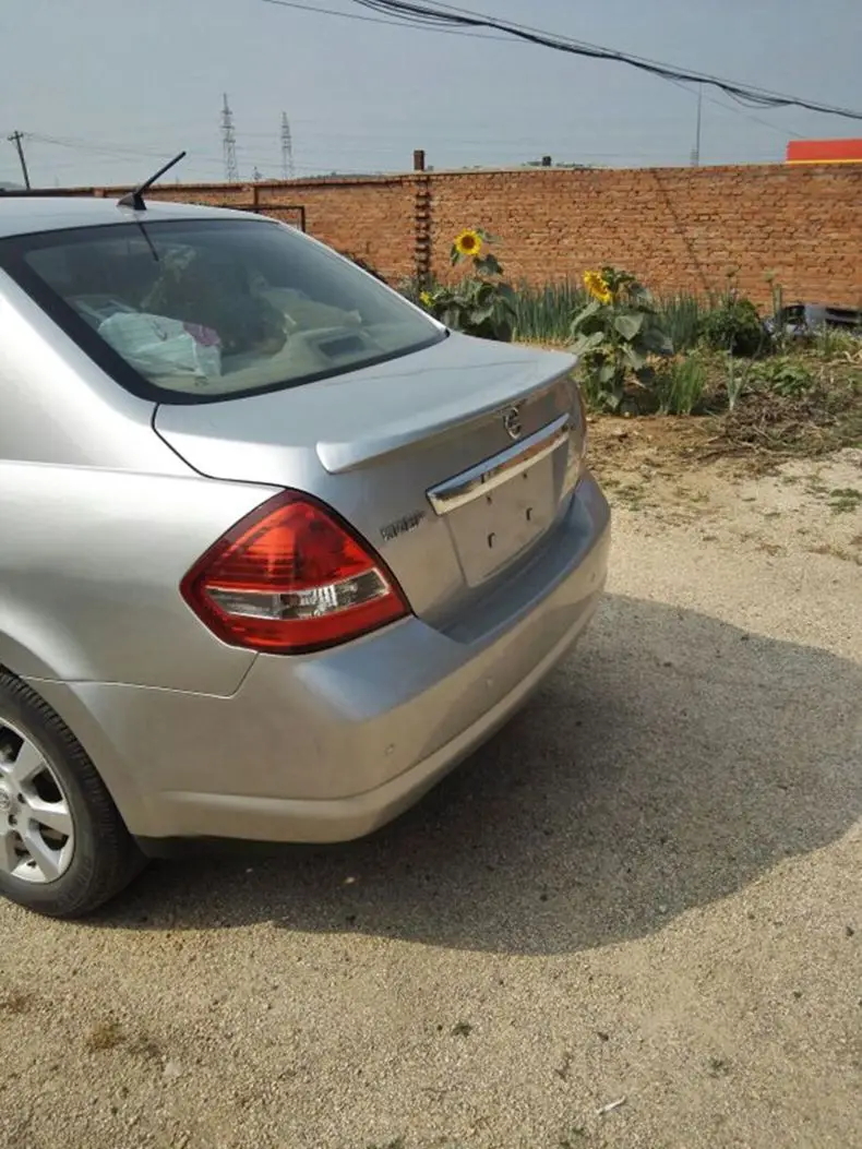 Используется для nissan tiida sedan спойлер 2005-2010 высокого качества ABS Материал