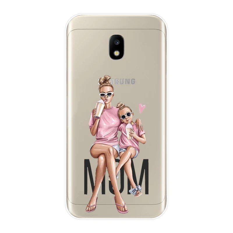 ТПУ чехол для samsung Galaxy J2 J5 J7 Prime J3 J5 J7 для маленьких девочек Для женщин мама обложка чехол для samsung J4 J6 J8 плюс Чехол