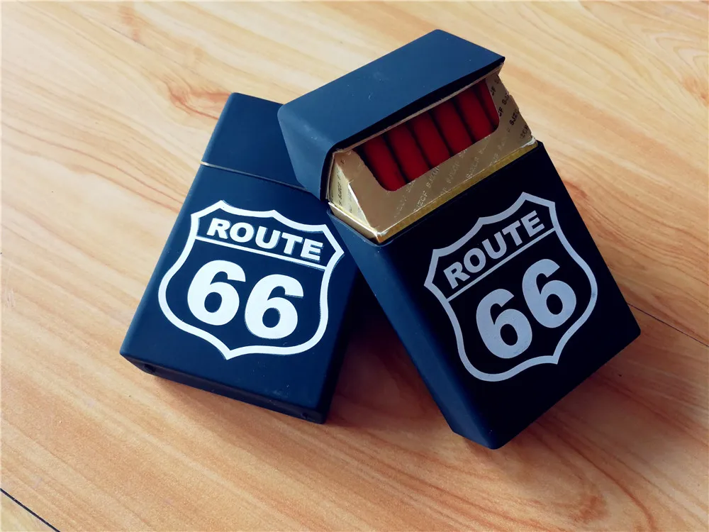 Модный мягкий резиновый чехол для сигарет U.S. Route 66 курения женщин и мужчин