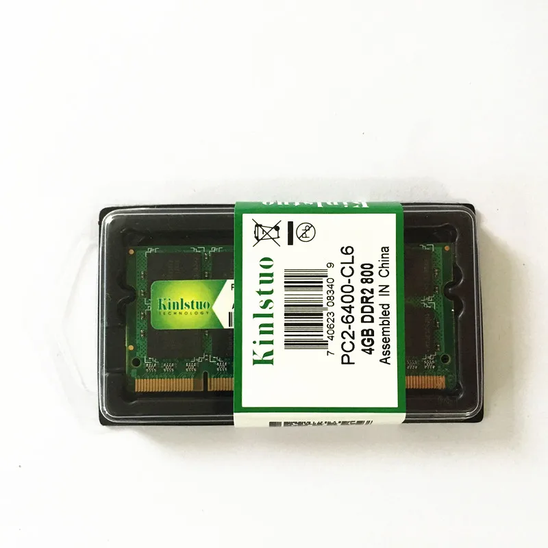 Kinlstuo оперативная память ddr2 4 ГБ 800 МГц pc2 6400 ОЗУ Гб 667 5300 sodimm ноутбук совместима с 2