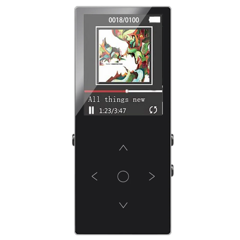 BENJIE Bluetooth MP4 плеер динамик 16 Гб Высокое качество без потерь Музыкальный плеер с 1,8 дюймовым экраном Поддержка FM SD карты USB Walkwan - Цвет: Черный