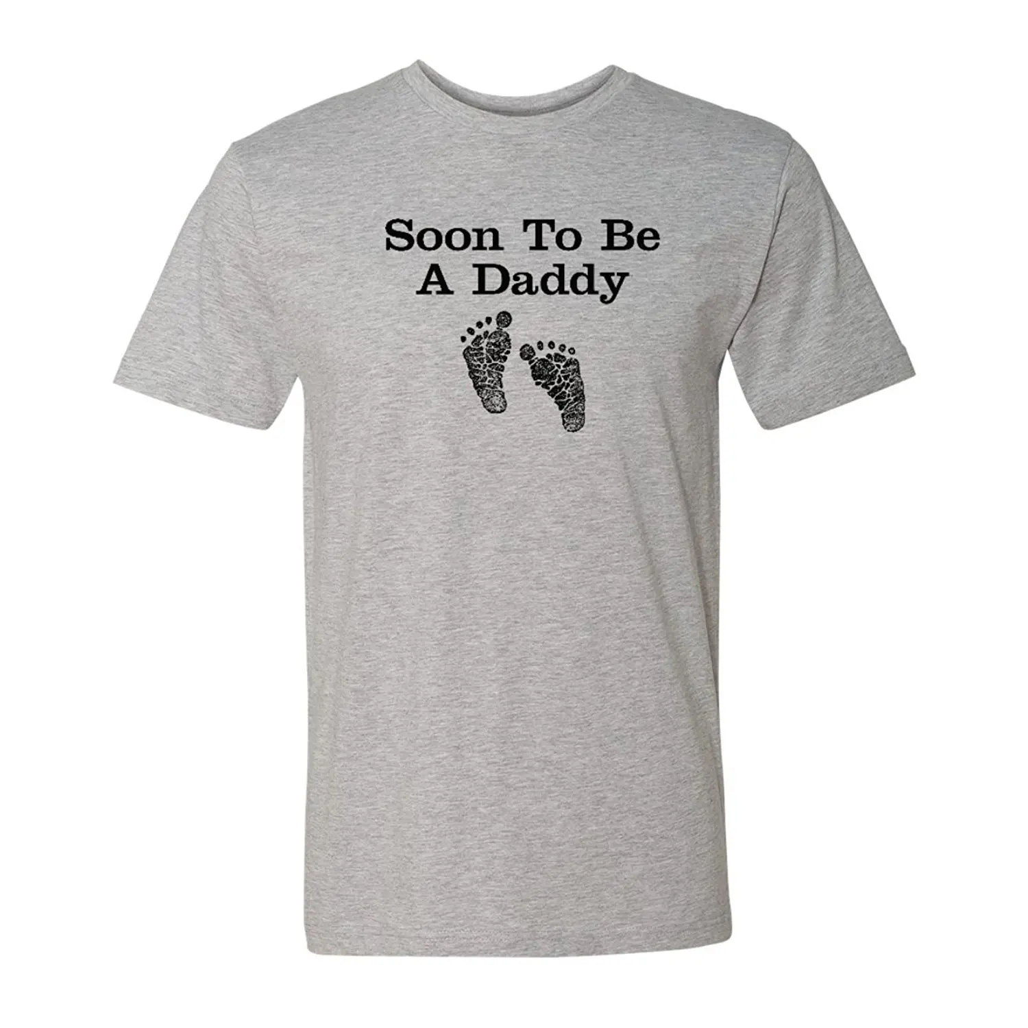 

Новинка 2019, летняя мужская крутая Повседневная футболка с коротким рукавом, которая вскоре станет Папой (с детскими следами), забавные надписи
