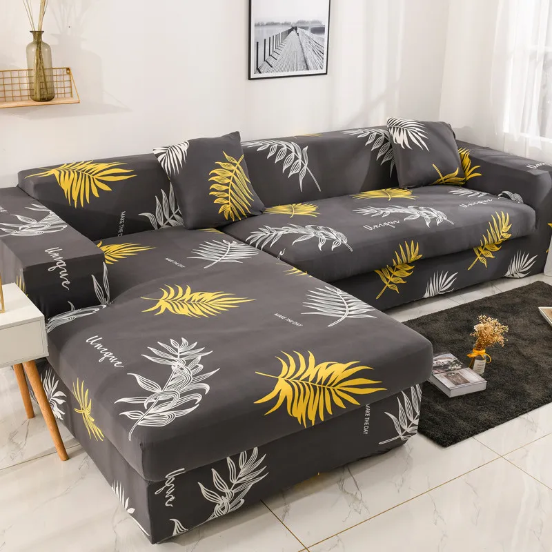 Strip Pattern Stretch Elastic Sofa Covers for Living Room Needs Order Sofa Set(2piece) If is Chaise Longue Corner Couch Cover - Color: Pattern 7