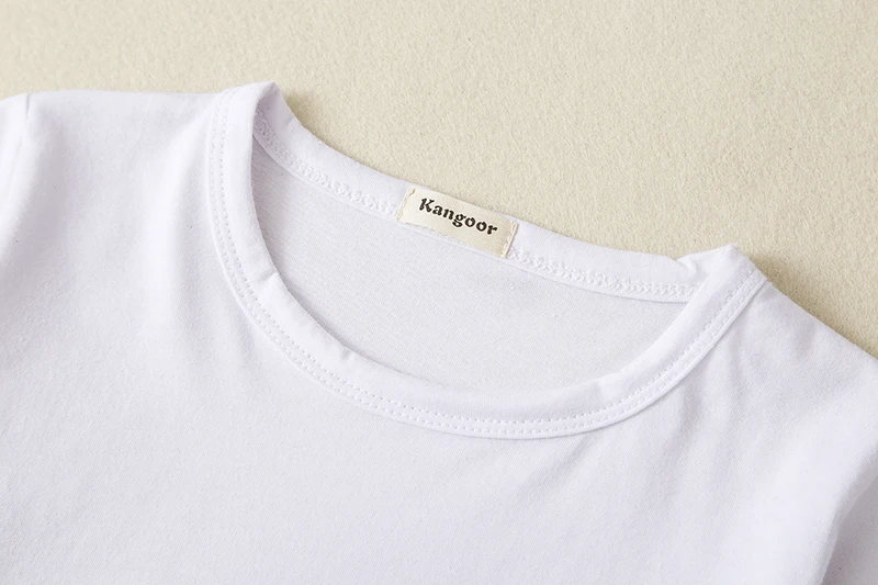 Оптовая продажа хлопковые детские футболки топы с коротким рукавом и круглым