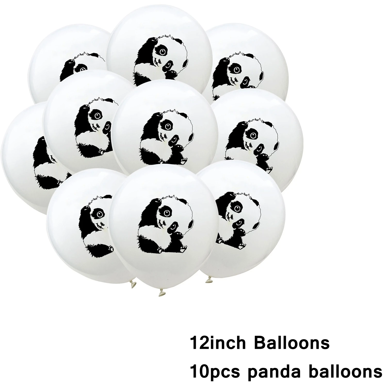 10pcs panda 1 1 компл. Прекрасный панда баннер с надписью гирлянда животные мультфильм шары для душа ребенка сувениры День рождения украшения Дети DIY подарок - Цвет: 10pcs panda 1