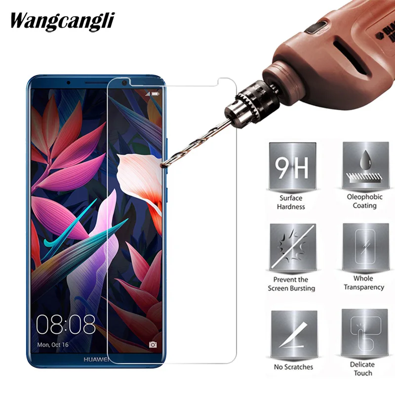 Защитное стекло 2.5D hd для huawei p smart 2018 простое в установке покрытие mate 10 pro|Защитные