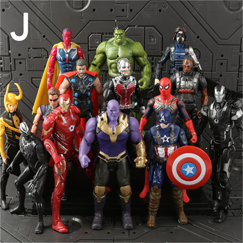 Marvels Мстители эндшпиль Супер Герои Фигурки игрушки Железный человек паук Халк Капитан Америка Черная пантера танос фигурки модели