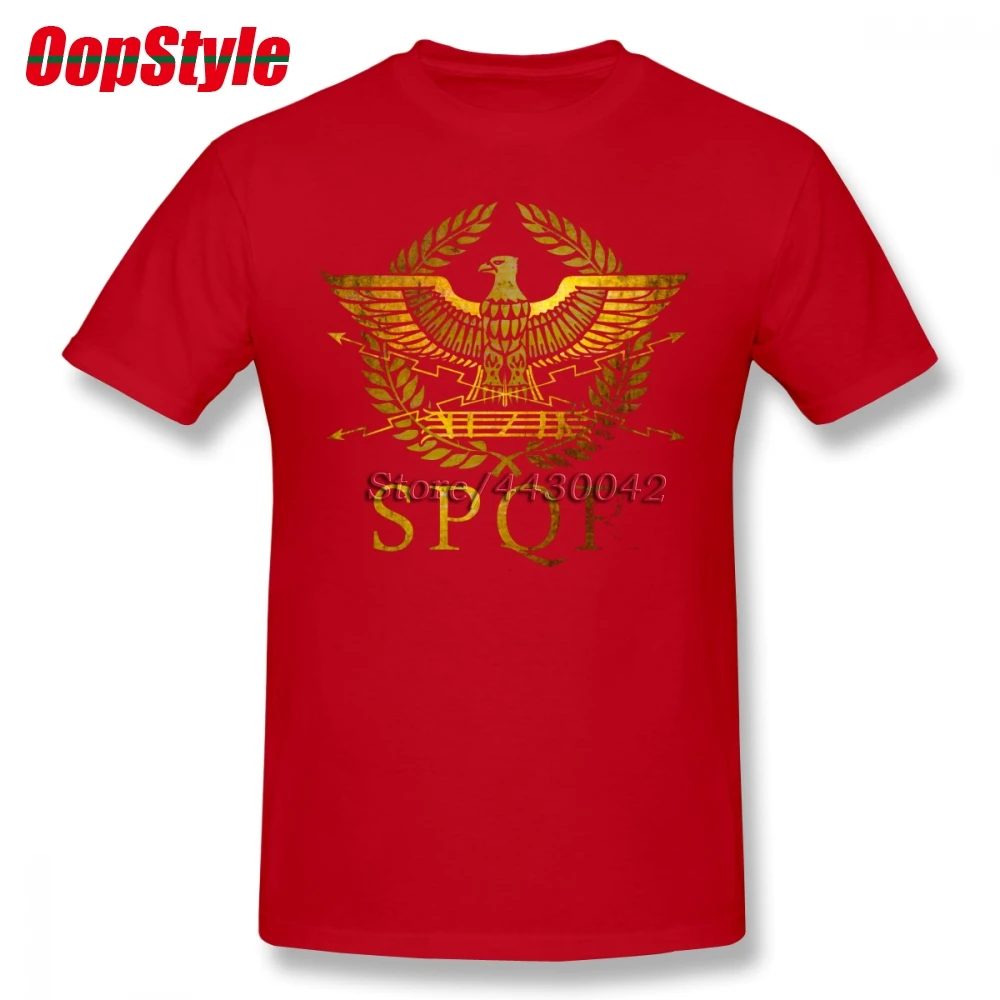 SPQR римская футболка для мужчин плюс размер хлопковая командная 4XL 5XL 6XL Camiseta |
