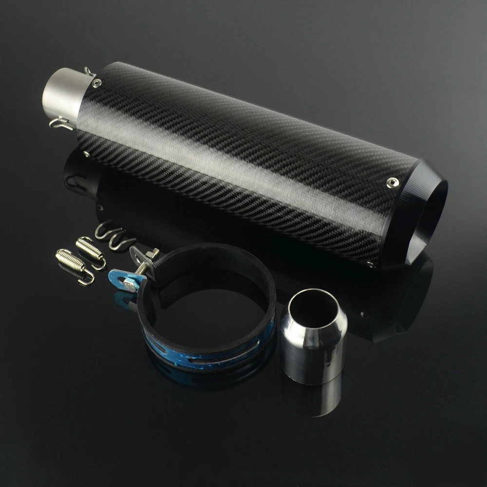 Глушитель для мотоцикла 38 мм 51 алюминиевый глушитель из углеродного волокна