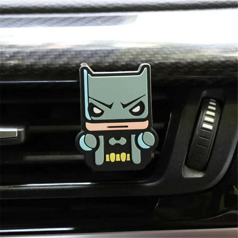 for Batman Для Человека-паука, капитана мультфильма, мстителя героя, Авто Свежий освежитель воздуха, модный автомобильный Кондиционер, вентиляционный зажим, ароматизатор, универсальный - Название цвета: for Batman