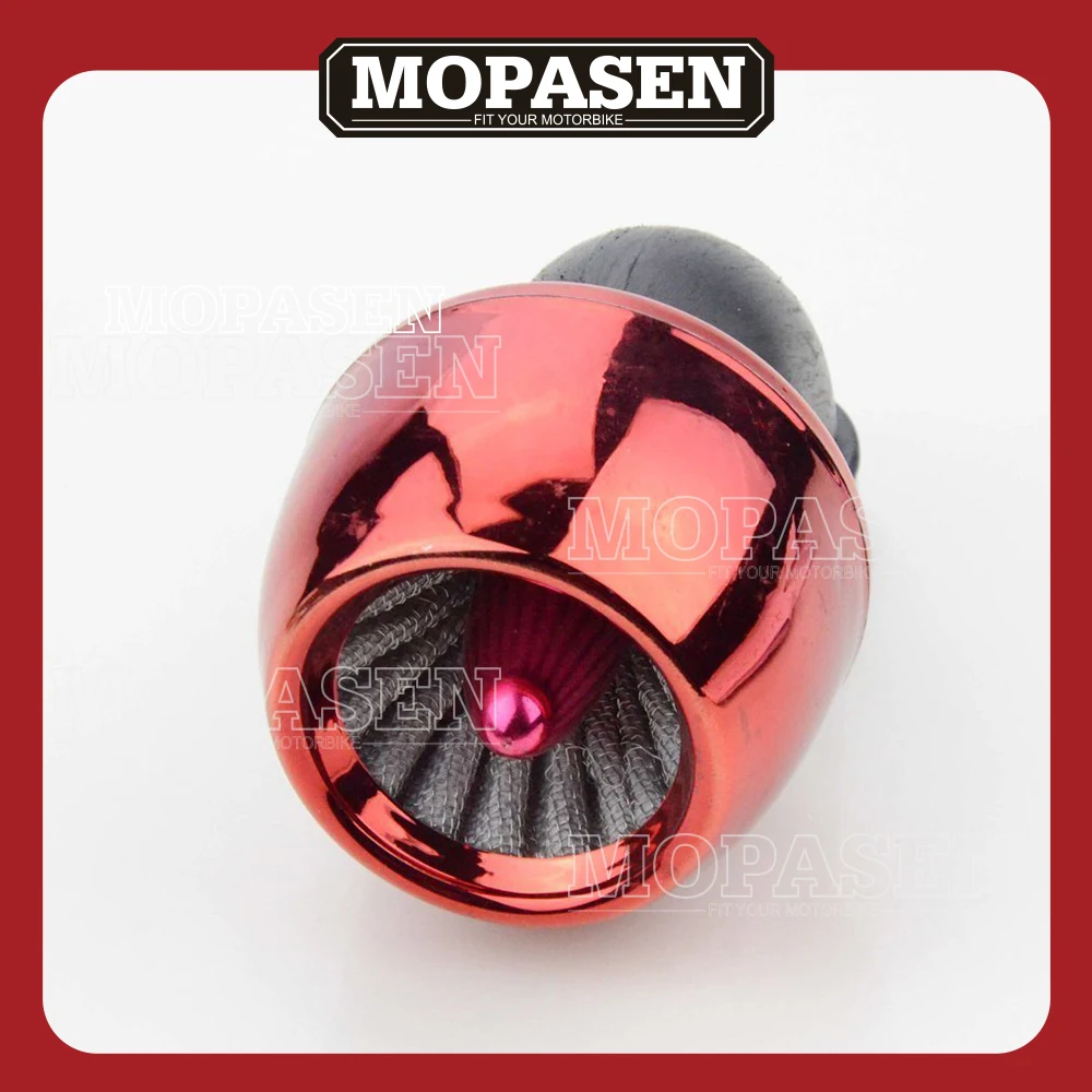 

Motorcycle Accessories 44mm Bullet Air Filter for 150CC ATV Go Kart Scooter Red Motor Parts