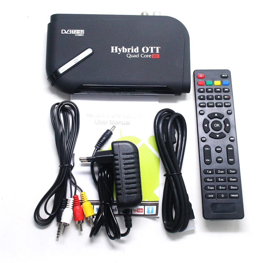 Vmade DVB T2/T S/S2 наземный Android 7 1 комбо ТВ коробка Amlogic S905D четырехъядерный ГБ/8 ГБ T2 + S2