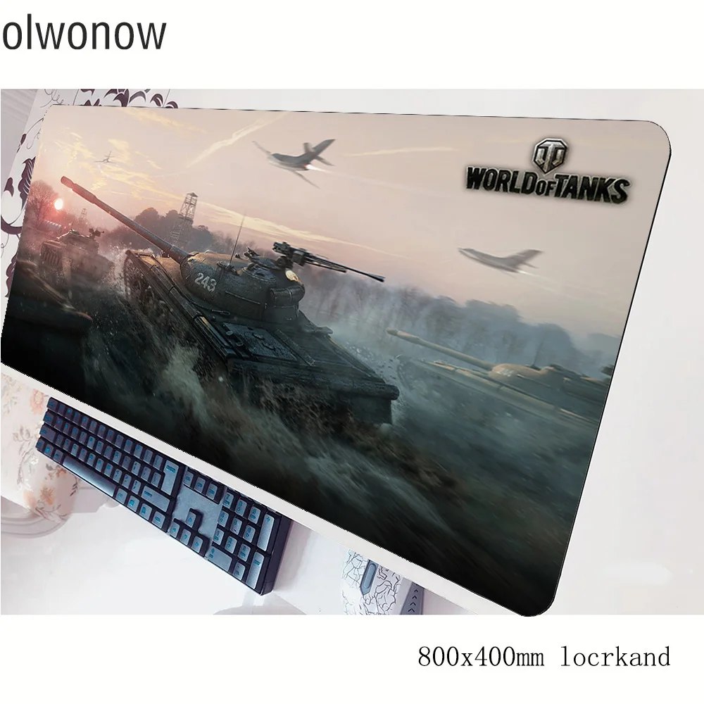 Игровой коврик для мыши world of tanks 80x40 см игровой популярный notbook милый игры ПК