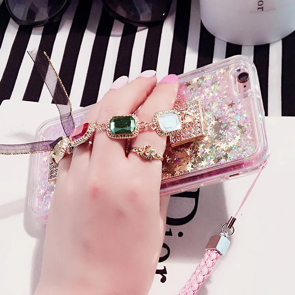 Динамический Жидкий блеск песок силиконовый чехол для Samsung Galaxy Note 4 Примечание 3