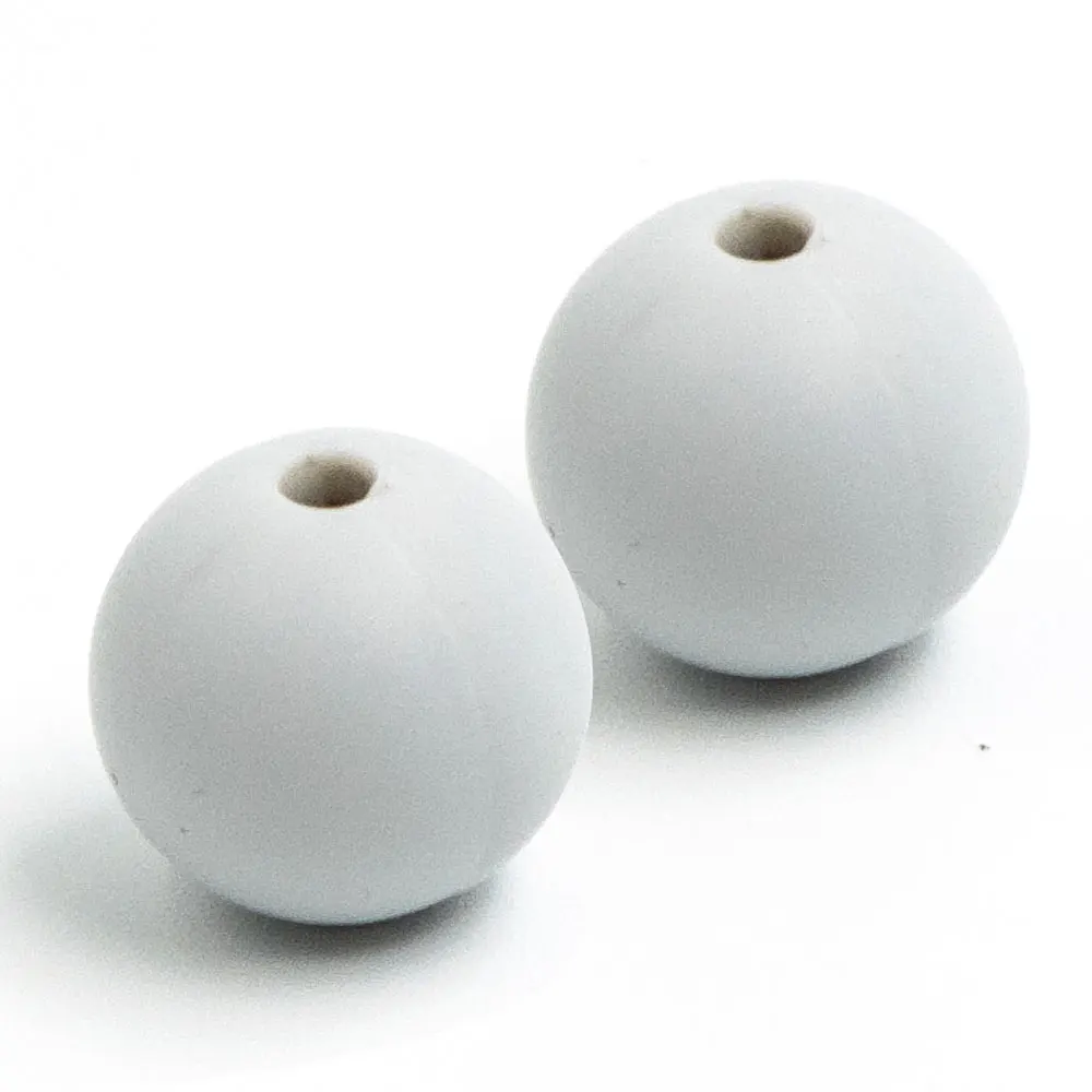 Light Gray 80 шт. круглые силиконовые бусы 12 мм Perle Силиконовые Зубные BPA бесплатные Прорезыватели для изготовления ювелирных изделий Siliconen Kralen Mordedor - Цвет: Light Gray