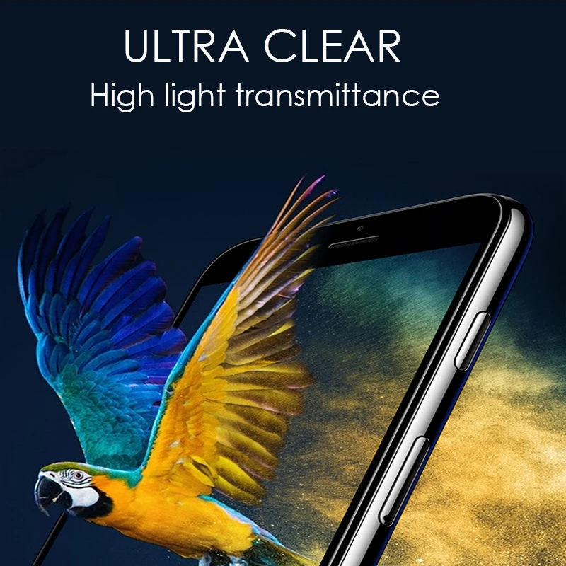 Wangcangli Защитное стекло для iPhone 7 4d закаленное защитное iphone X 8 6S 6 plus защита