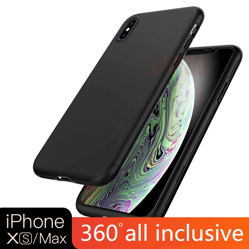 LPOYZAL 360 градусов полное покрытие чехол для телефона iPhone 8 6S 7 Plus Жесткий ПК Защитный