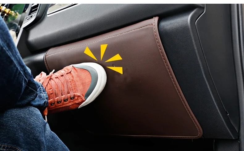 Car-styling Stickers Car Co-pilot Storage Box Anti-kick Protection Pad Mat Auto Accessories For Renault Koleos 2017 2018 | Автомобили и
