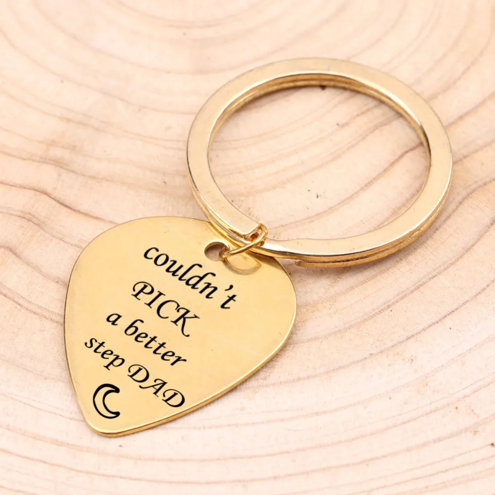 Key Chain&quotCouldn't Pick A Better Step Dad&quotFather's Day Gift For Dad Chain Keepsake To Guitar Keyring 3 Colors | Украшения и