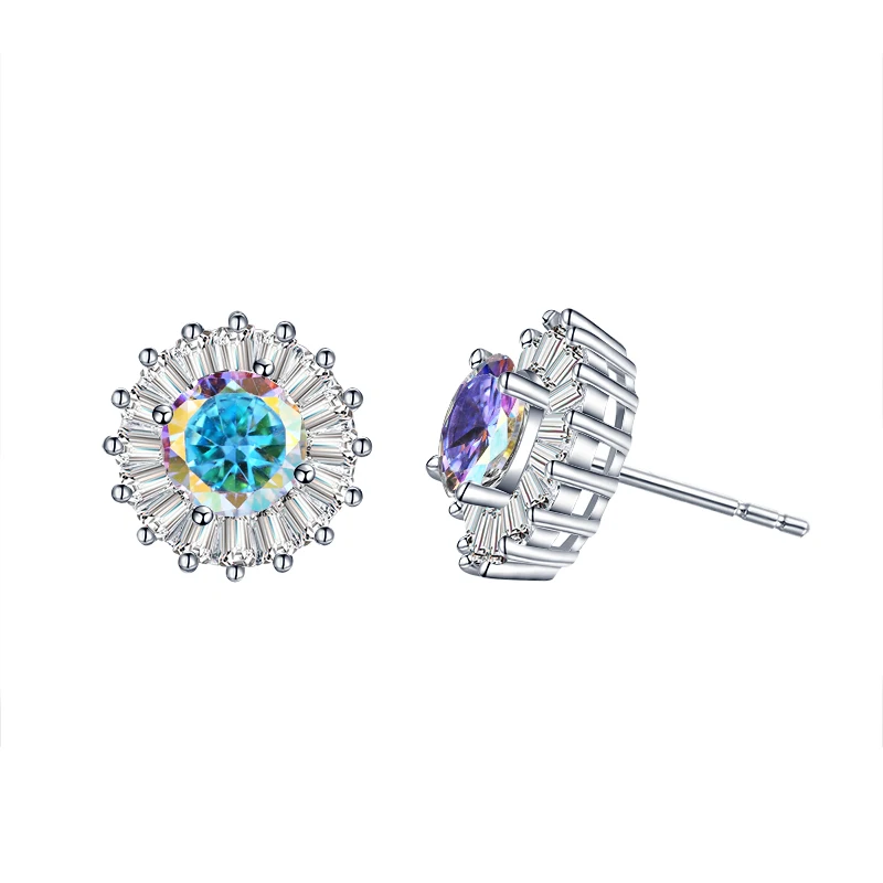 SEVENA/серьги с цветком для девочек ААА кубический циркон камень Авроры роскошные