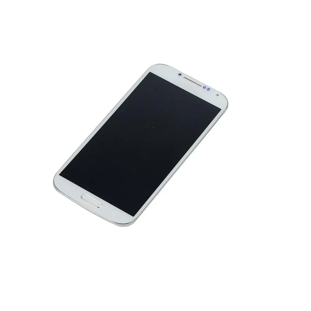 White LCD Для samsung Galaxy S4 I9500 I337 i9505 ЖК-дисплей сенсорный экран+ корпус средняя рамка Крышка+ задняя крышка батареи+ крышка объектива камеры - Цвет: White LCD