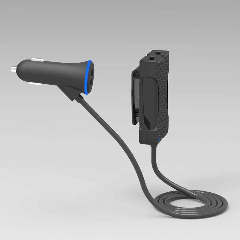 1 шт. Новый стиль Автомобильное зарядное устройство четыре USB автомобиля до и
