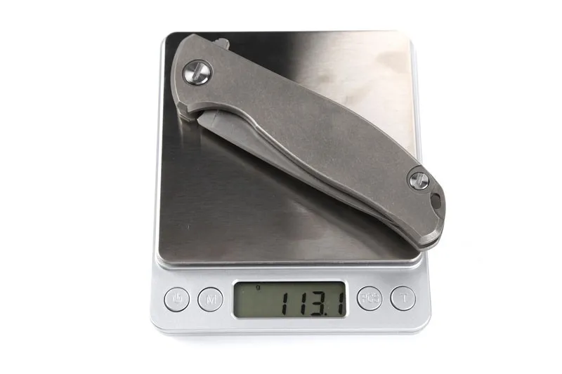 Складной нож Green thorn F95 Flipper титановый Карманный резец с плоской ручкой лезвие D2 TC4