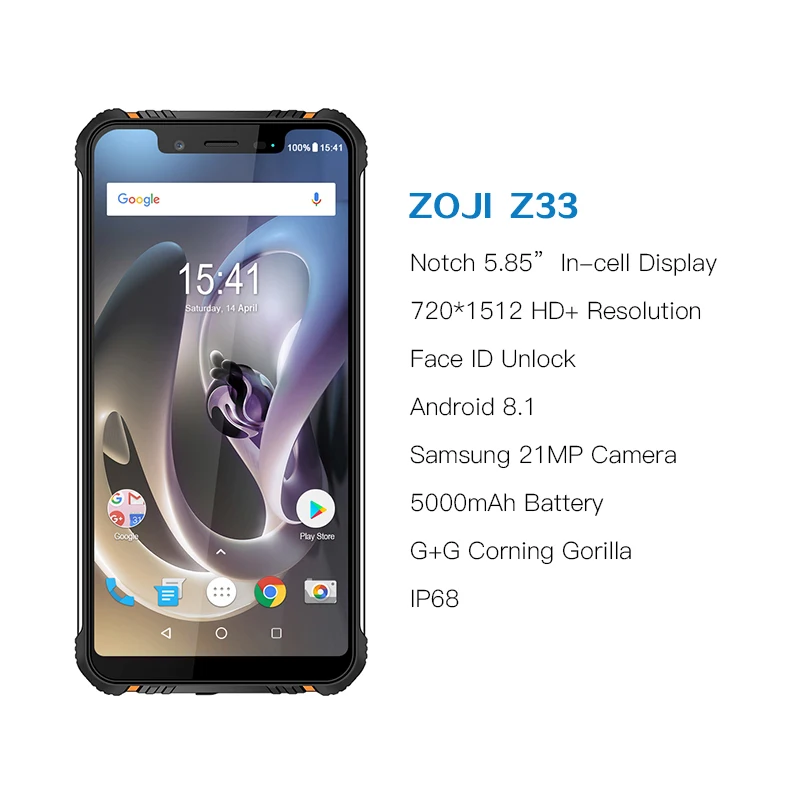 Оригинальный водонепроницаемый телефон HOMTOM ZOJI ZJI Z33 IP68 четырехъядерный 3 ГБ 32 4600