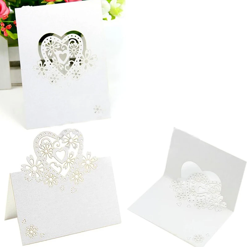 Набор открыток для приглашений карточка с именем и местом 50 шт | Дом сад