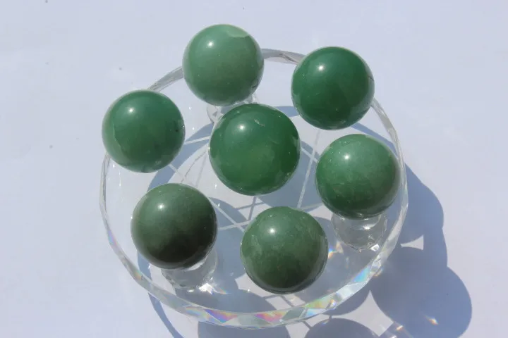 

Natural Dongling jade CRYSTAL Seven star array HEALING+Coloured glaze stone standing