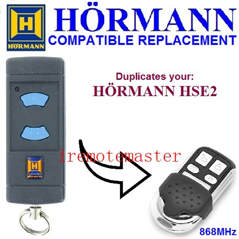 2 шт. HORMANN (синий кнопками Совместимость) HSE2 868 МГц RF пульт Управление если вы